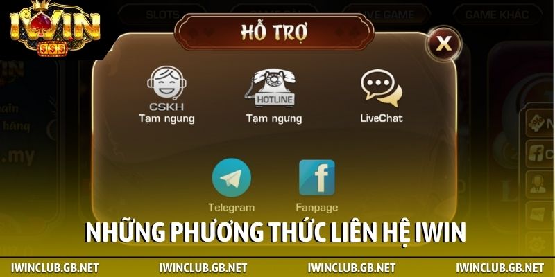 Những phương thức liên hệ tại iWin